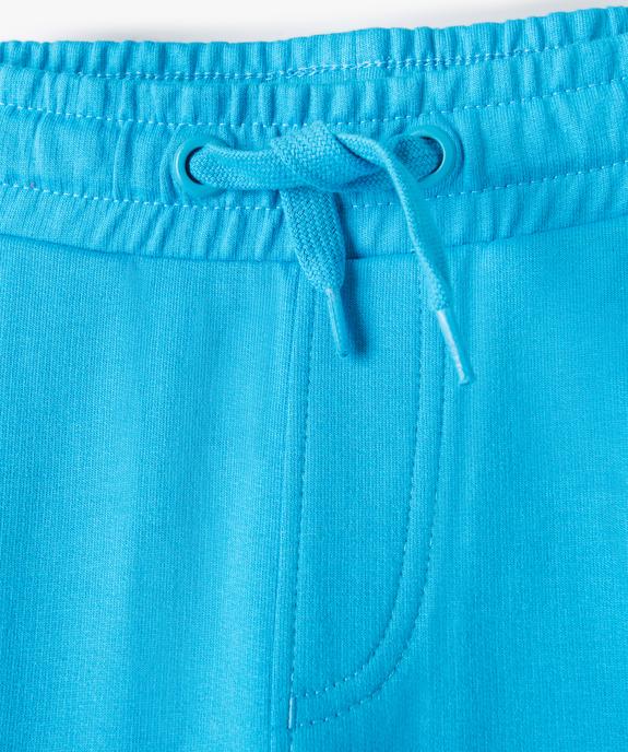 Bermuda garçon en maille unie à taille élastiquée vue2 - GEMO (ENFANT) - GEMO