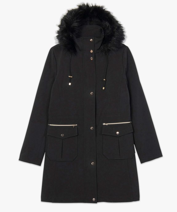 Parka femme avec col montant et capuche vue4 - GEMO(FEMME PAP) - GEMO