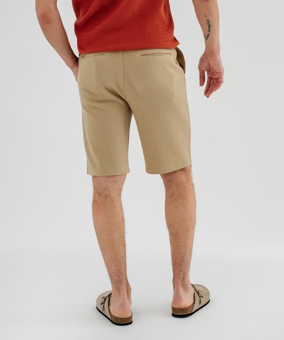 Bermuda en maille piquée coupe ample homme vue3 - GEMO 4G HOMME - GEMO