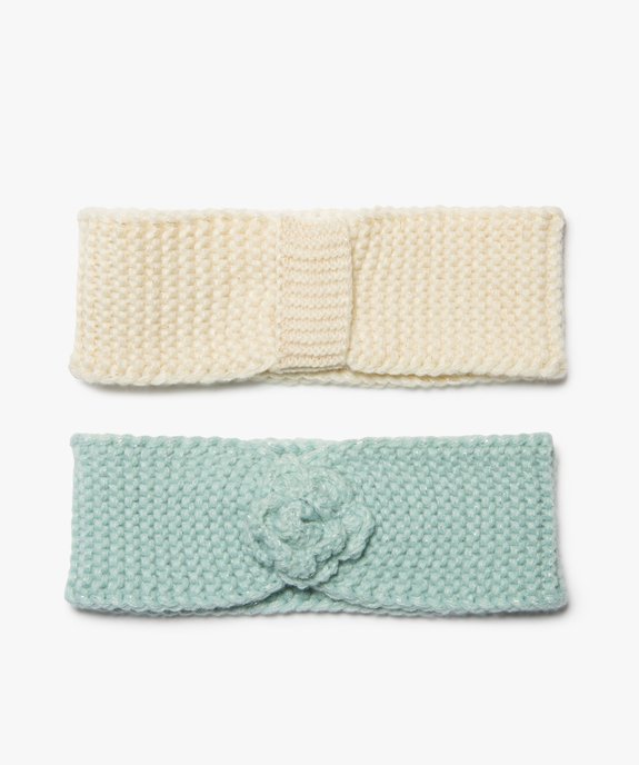 Bandeaux cheveux bébé fille en maille pailletée (lot de 2) vue1 - GEMO(BEBE DEBT) - GEMO