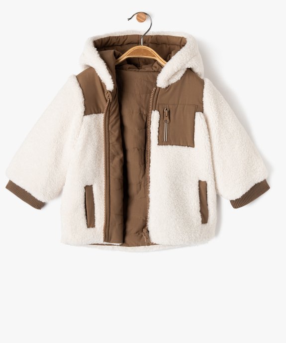 Blouson à capuche chaud et réversible bébé garçon vue2 - GEMO 4G BEBE - GEMO