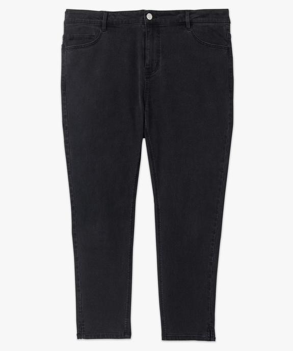 Pantacourt en jean stretch coupe slim taille normale femme grande taille vue4 - GEMO 4G GT - GEMO