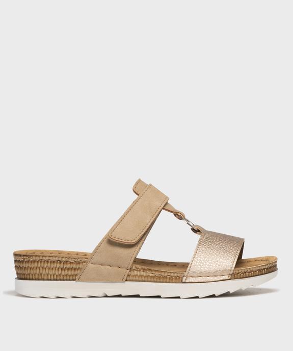 Sandales mules confort avec semelle compensée femme vue1 - G'FLEX - GEMO