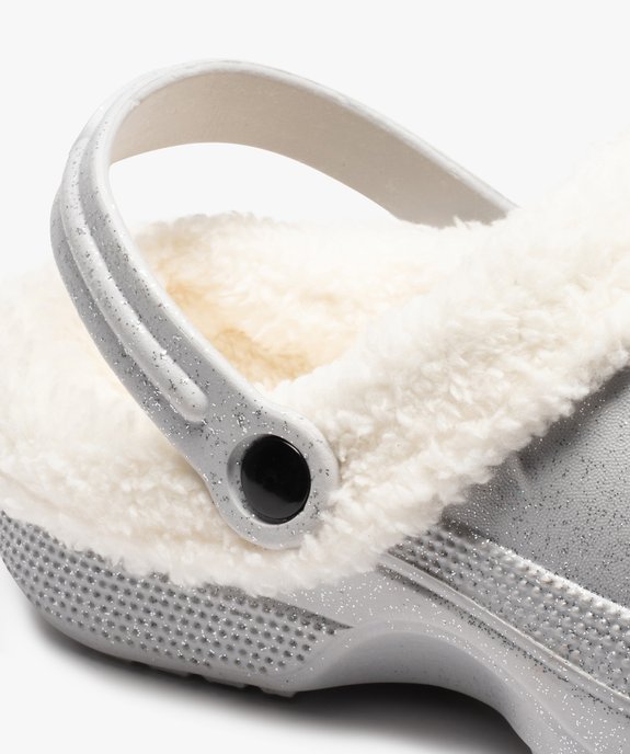 Chaussons femme sabots fourrés doublure amovible vue6 - GEMO(HOMWR FEM) - GEMO