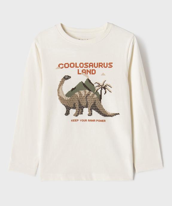 Tee-shirt manches longues avec motif dinosaures garçon vue1 - GEMO 4G GARCON - GEMO