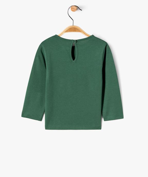 Tee-shirt à manches longues avec motif en relief bébé fille vue4 - GEMO(BEBE DEBT) - GEMO