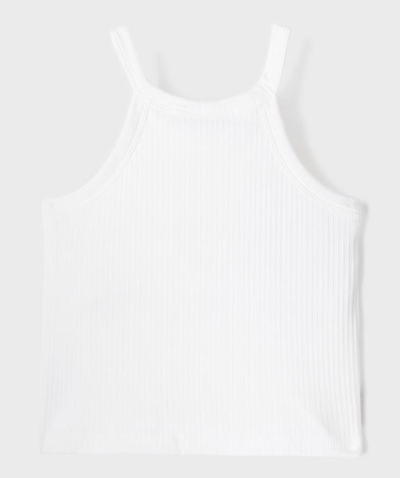 Débardeur en coton côtelé avec brassière intégrée fille - Camps United vue4 - CAMPS GEMO FOR GOOD - GEMO