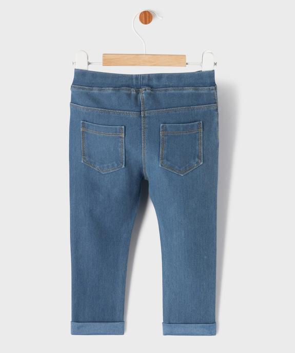 Jegging à taille réglable et revers bébé fille vue5 - GEMO(BEBE DEBT) - GEMO