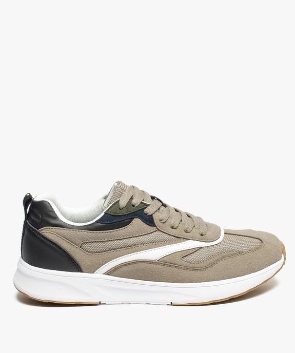 Baskets homme inspiration rétro running vue1 - GEMO (HOMME) - GEMO