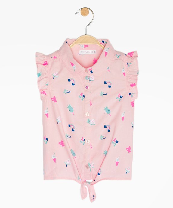 Chemise bébé fille sans manches à motifs - LuluCastagnette vue1 - LULUCASTAGNETTE - GEMO