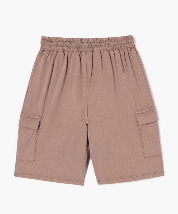 Bermuda en maille avec poches à rabat garçon vue3 - GEMO (ENFANT) - GEMO