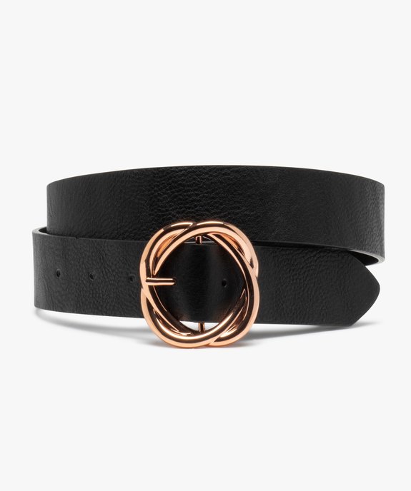Ceinture femme avec boucle fantaisie en métal vue1 - GEMO (ACCESS) - GEMO