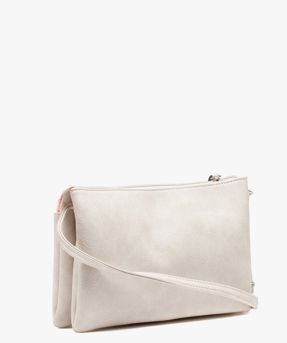 Sac à main bi-matières forme pochette vue2 - GEMO (ACCESS) - GEMO