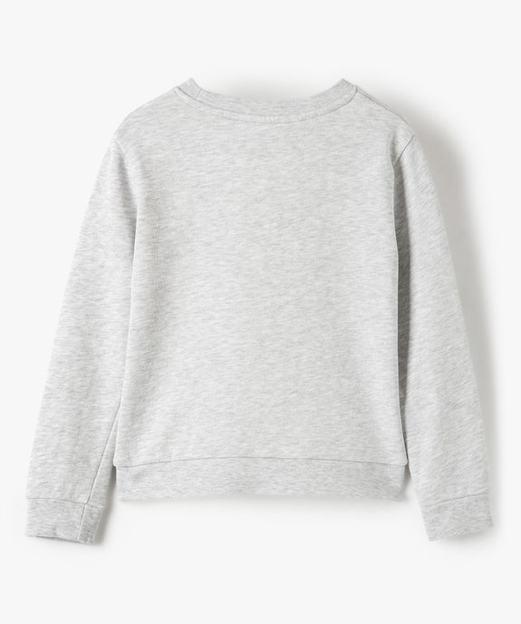 Sweat fille non molletonné avec motif pailleté vue3 - GEMO (ENFANT) - GEMO