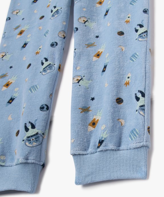 Pyjama en velours avec motifs de l’espace garçon vue3 - GEMO (ENFANT) - GEMO