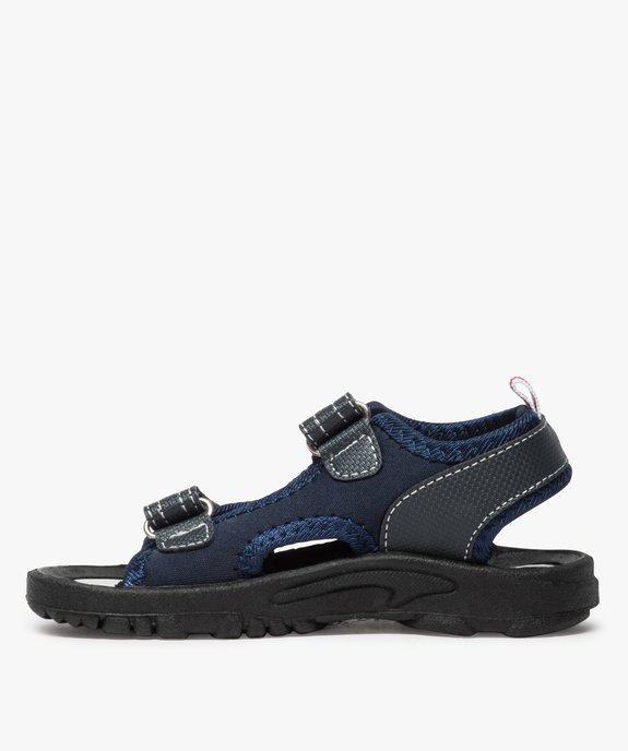 Sandales garçon multi-matières fermeture à scratch vue3 - GEMO (ENFANT) - GEMO