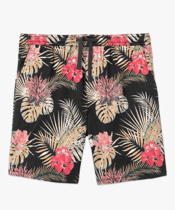 Bermuda homme à motifs fleuris vue4 - GEMO (HOMME) - GEMO