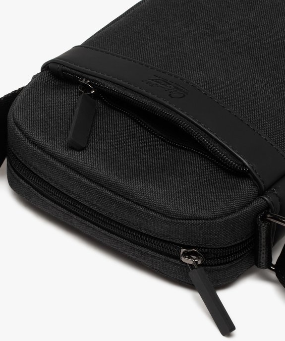 Sacoche compacte en toile à bandoulière ajustable homme vue3 - GEMO (ACCESS) - GEMO
