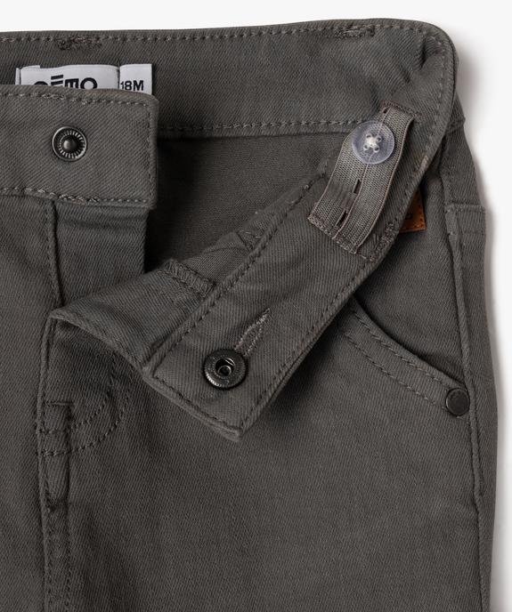 Short slim uni en toile extensible bébé garçon vue3 - GEMO(BEBE DEBT) - GEMO