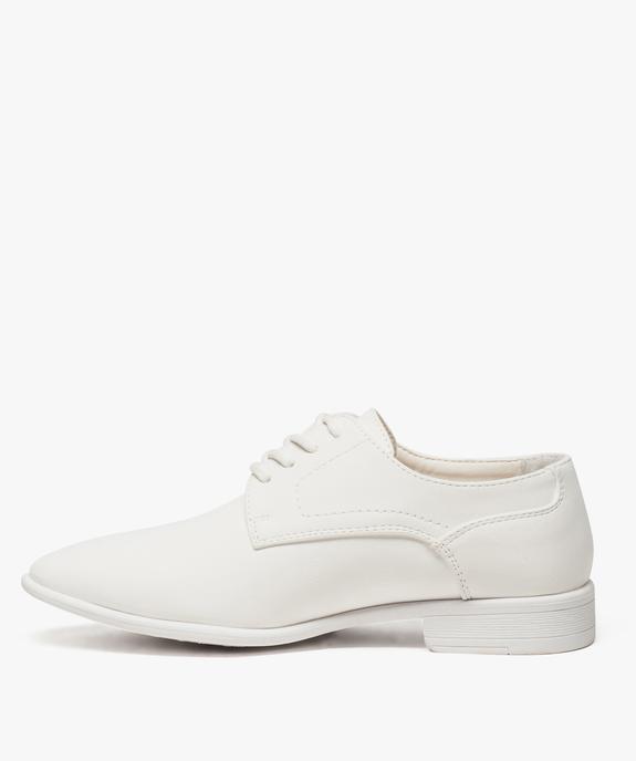 Derbies garçon unies à lacets vue3 - GEMO (ENFANT) - GEMO