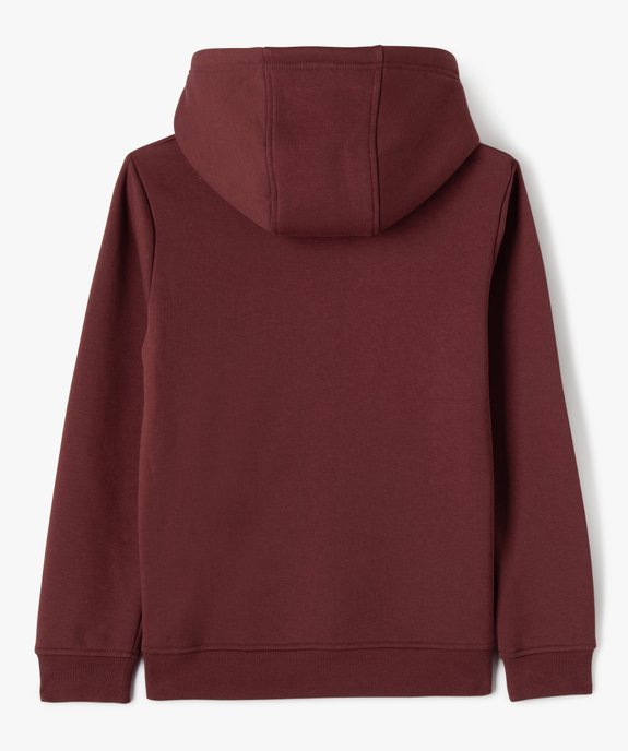 Sweat molletonné à capuche garçon vue3 - GEMO (JUNIOR) - GEMO