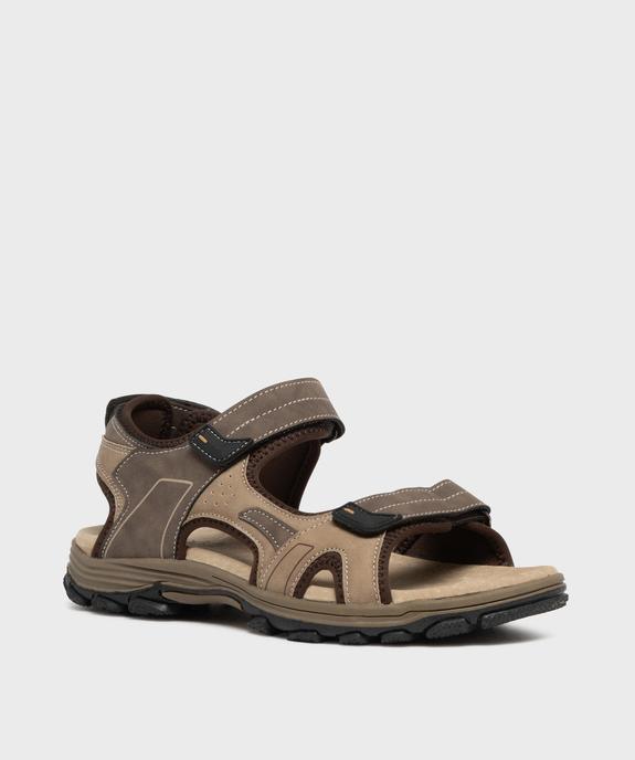 Sandales look sportif à scratch homme - G'Flex vue2 - G'FLEX - GEMO