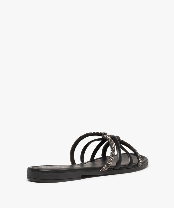 Mules femme avec brides à strass vue4 - GEMO (CASUAL) - GEMO