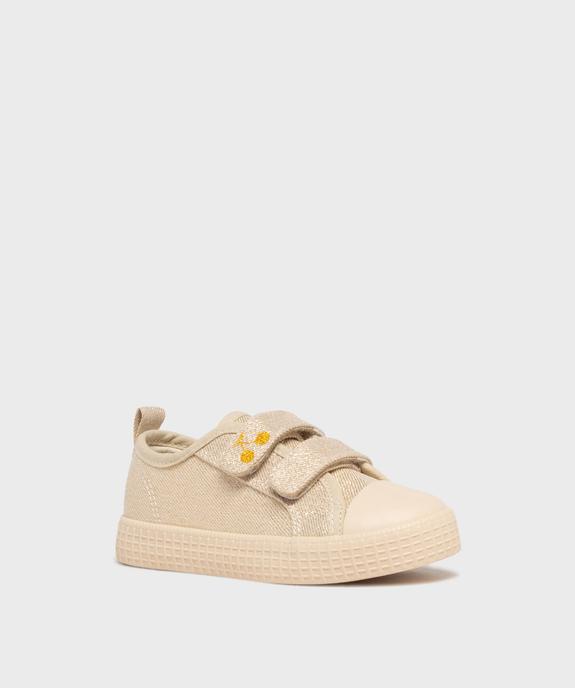 Baskets fille en toile à paillettes avec double scratch vue10 - LOVELY WINGS GEMO FOR GOOD - GEMO