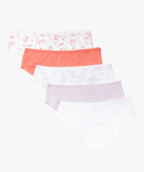 Culottes assorties fille (lot de 5) vue1 - PREMIER PRIX BY GEMO - GEMO