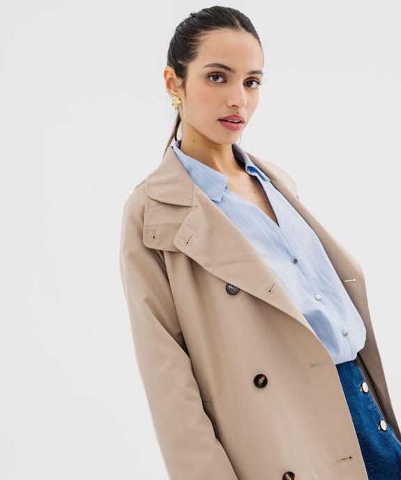 Trench long femme - LuluCastagnette vue4 - LULUCASTAGNETTE - GEMO