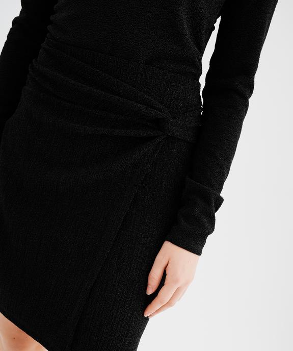 Jupe courte drapée femme vue2 - GEMO(FEMME PAP) - GEMO