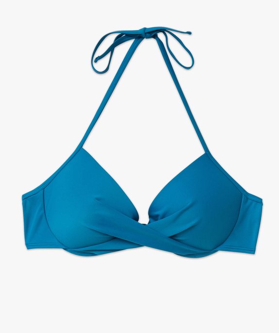 Haut de maillot de bain femme forme corbeille effet drapé vue4 - GEMO 4G FEMME - GEMO