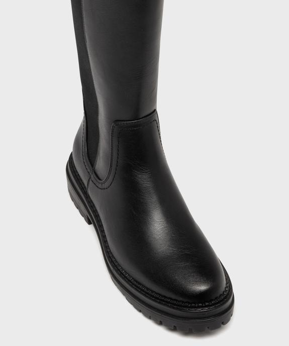 Bottes avec tige bi-matière à semelle crantée femme vue11 - 5 MILES - GEMO