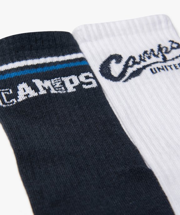 Chaussettes de sport avec tige côtelée garçon (lot de 2) - Camps United vue2 - CAMPS UNITED - GEMO