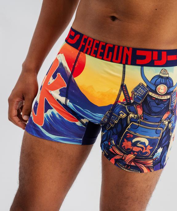 Boxer imprimé en microfibre homme - Freegun vue1 - FREEGUN - GEMO