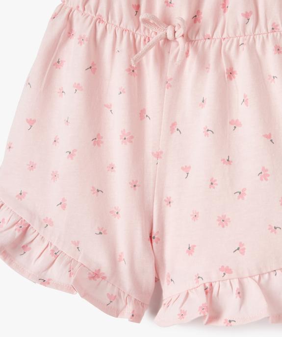 Combishort fille à fines bretelles et motif iridescent vue2 - GEMO (ENFANT) - GEMO