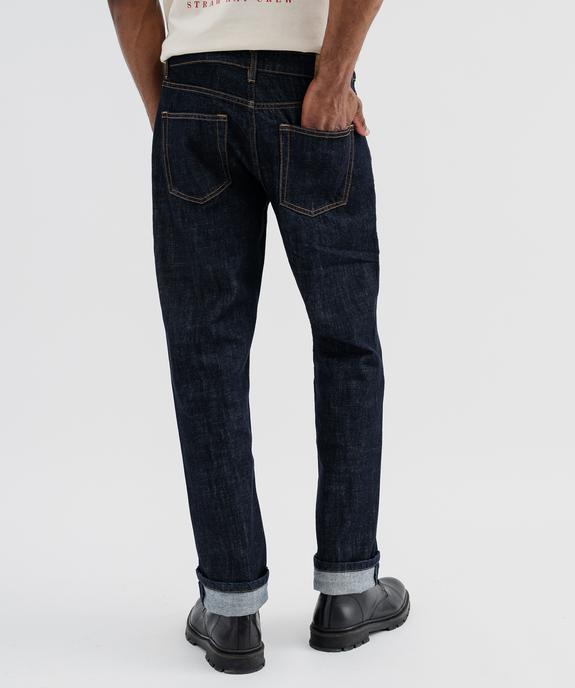 Jean en coton coupe Regular homme vue3 - GEMO (HOMME) - GEMO