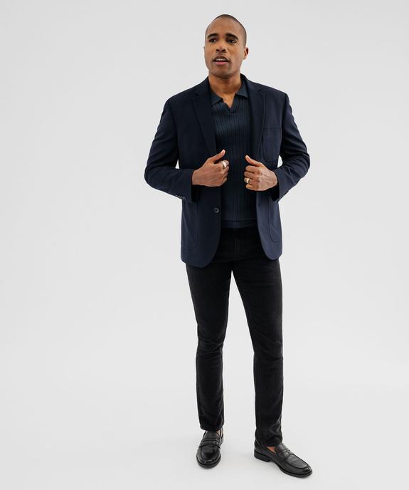 Veste de costume texturée 2 boutons homme vue3 - GEMO 4G HOMME - GEMO