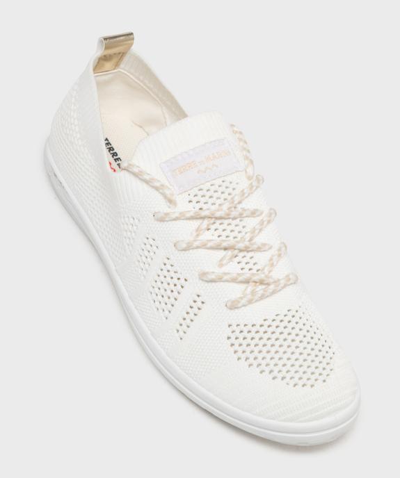 Tennis en toile tricotée femme - Terre de marins vue5 - TERRE DE MARINS - GEMO