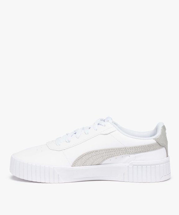 Baskets femme unies détails contrastés – Puma Carina vue3 - PUMA - GEMO