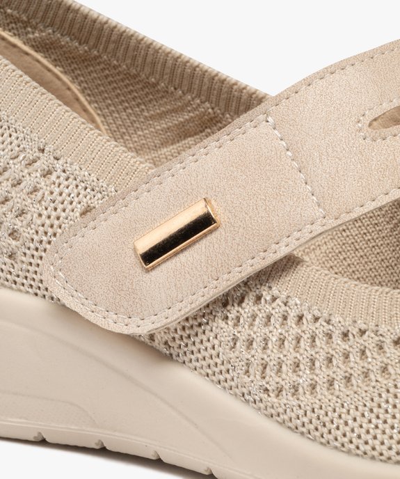 Ballerines confort en mesh fermeture scratch femme vue6 - G'FLEX GEMO FOR GOOD - GEMO