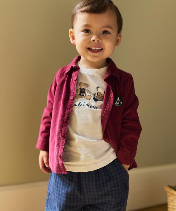 Ensemble 2 pièces chemise + tee-shirt manches longues bébé garçon – LuluCastagnette vue5 - LULUCASTAGNETTE - GEMO