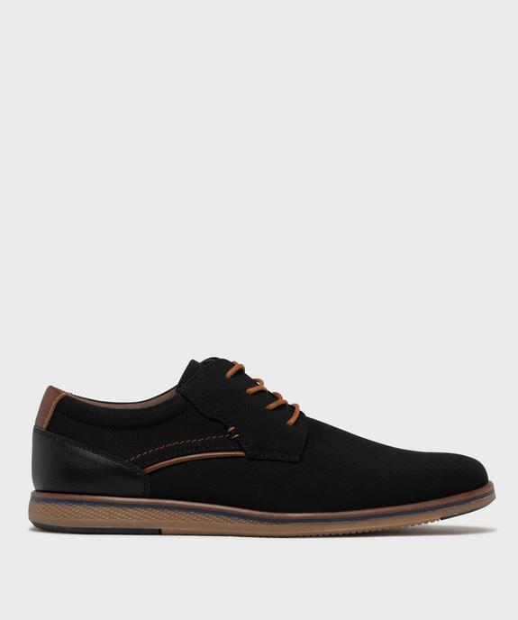 Derbies bicolores à semelle sport homme  vue2 - MARIO BALDANO - GEMO