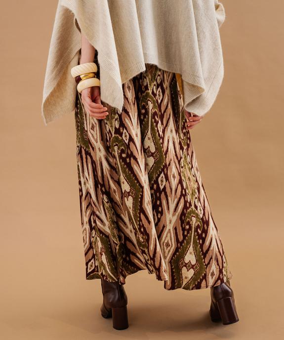 Jupe longue trapèze fluide femme vue3 - GEMO(FEMME PAP) - GEMO