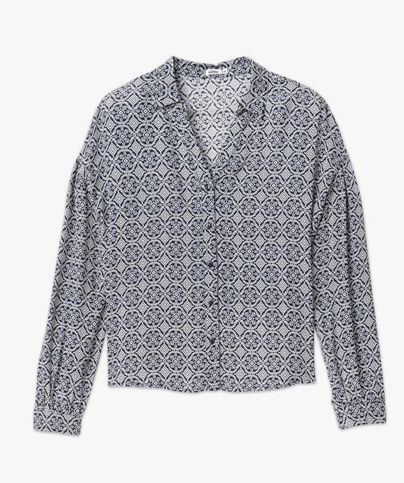 Chemise à motifs femme vue4 - GEMO(FEMME PAP) - GEMO