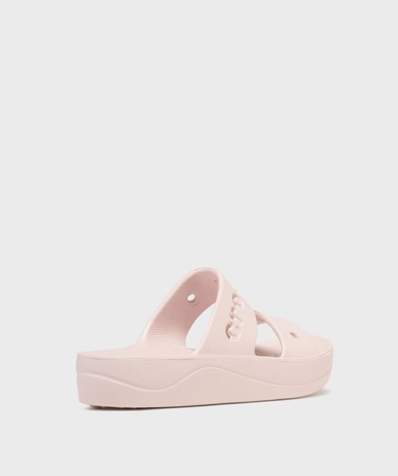 Mules de piscine femme à double brides et semelle plateforme - Crocs vue4 - CROCS - GEMO