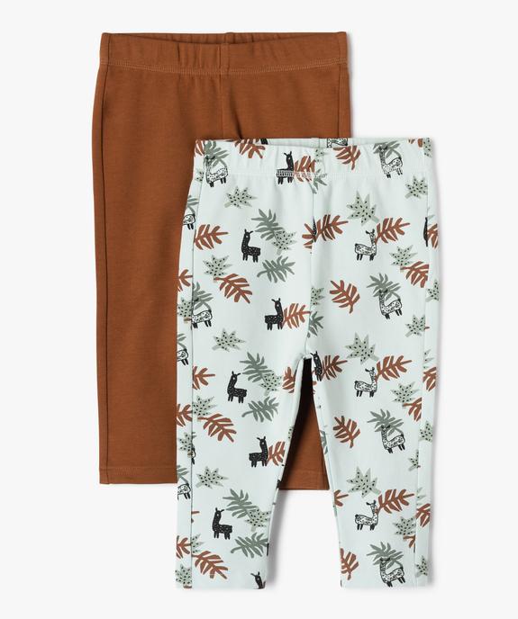 Legging bébé garçon en maille fine (lot de 2) vue1 - GEMO(BEBE DEBT) - GEMO