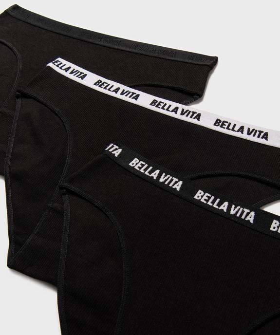 Culottes en maille côtelée avec ceinture fantaisie fille (lot de 3) vue2 - GEMO 4G FILLE - GEMO