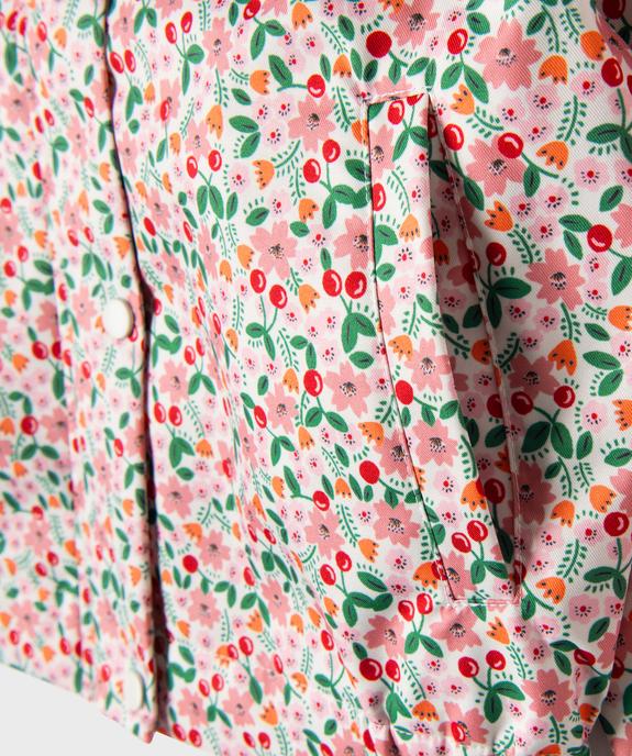 Blouson imperméable à capuche imprimé fille vue4 - GEMO (ENFANT) - GEMO