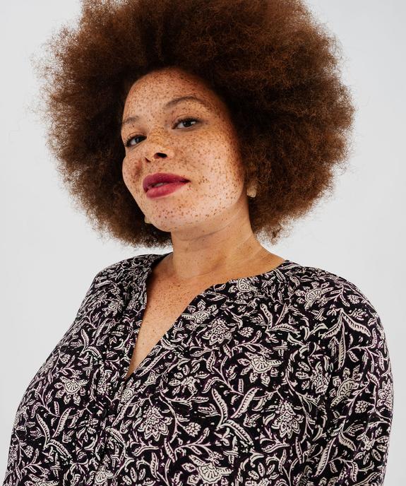 Chemise imprimée en viscose femme grande taille vue2 - GEMO 4G GT - GEMO